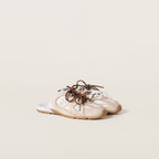 530 SL Mules – Cuir Blanchi & Semelle Gomme Gris Travertin Édition Blanche