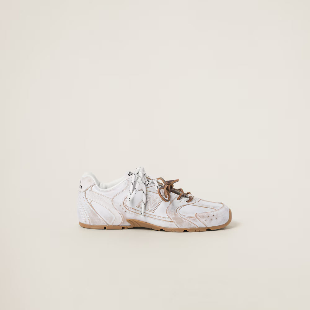530 SL Mules – Édition Blanche Cuir Blanchi