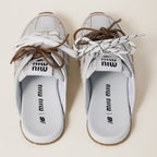 530 SL Mules - Cuir Blanchi & Semelle Gomme Blanc
