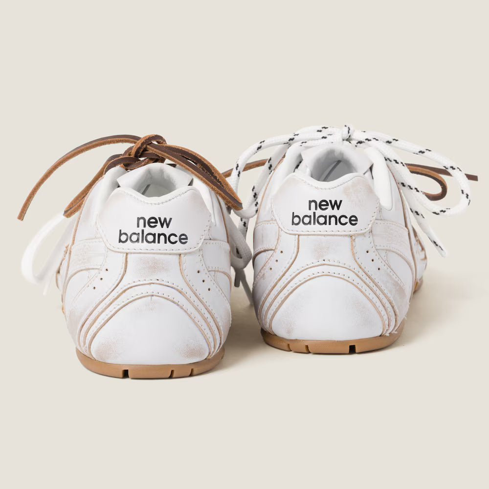 530 SL Mules – Édition Blanche Cuir Blanchi