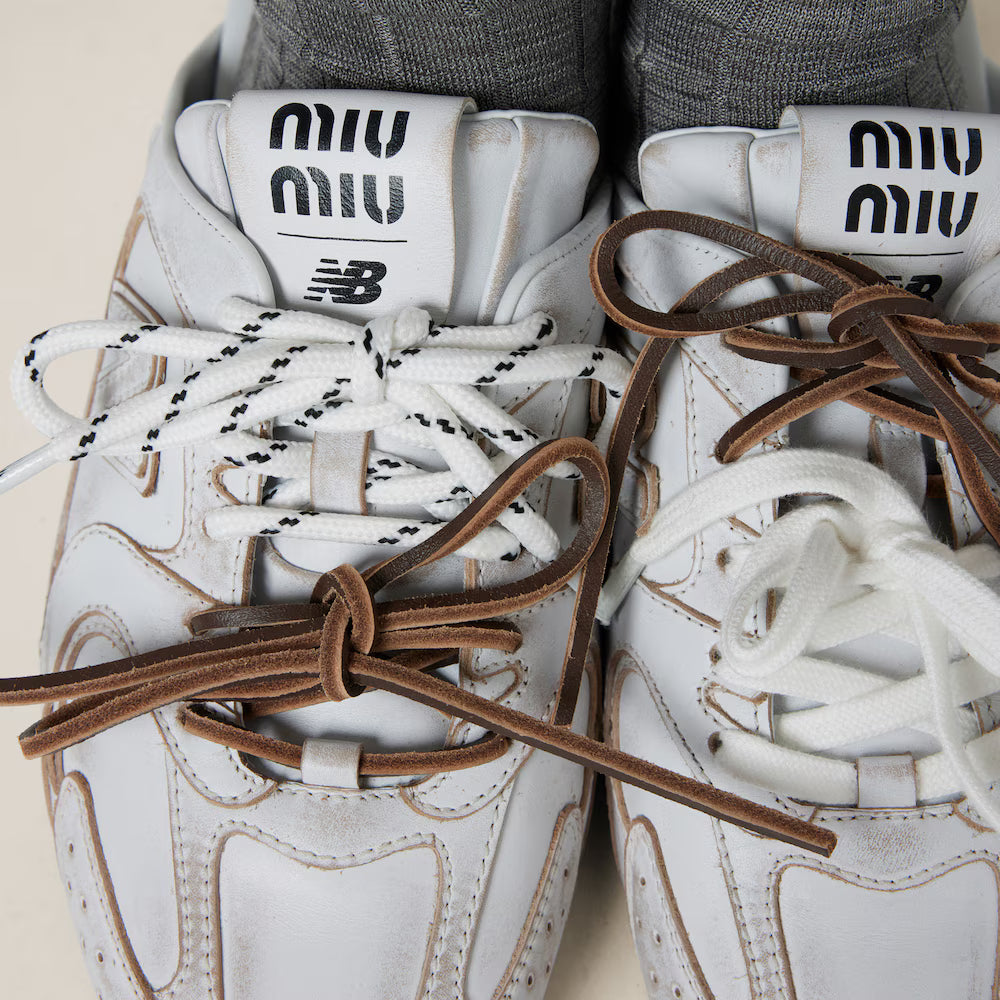 530 SL Mules - Cuir Blanchi & Semelle Gomme Blanc