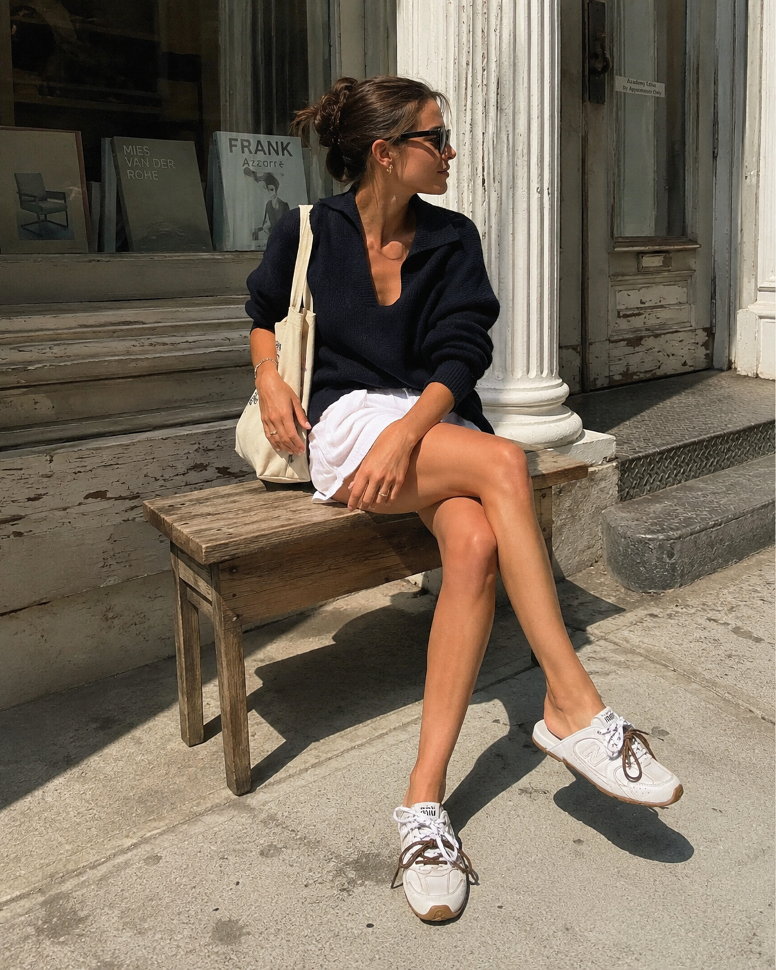 530 SL Mules - Cuir Blanchi & Semelle Gomme Blanc