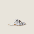 530 SL Mules - Cuir Métallique et Mesh