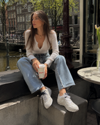 530 SL Runner – Édition Blanche Daim et Mesh